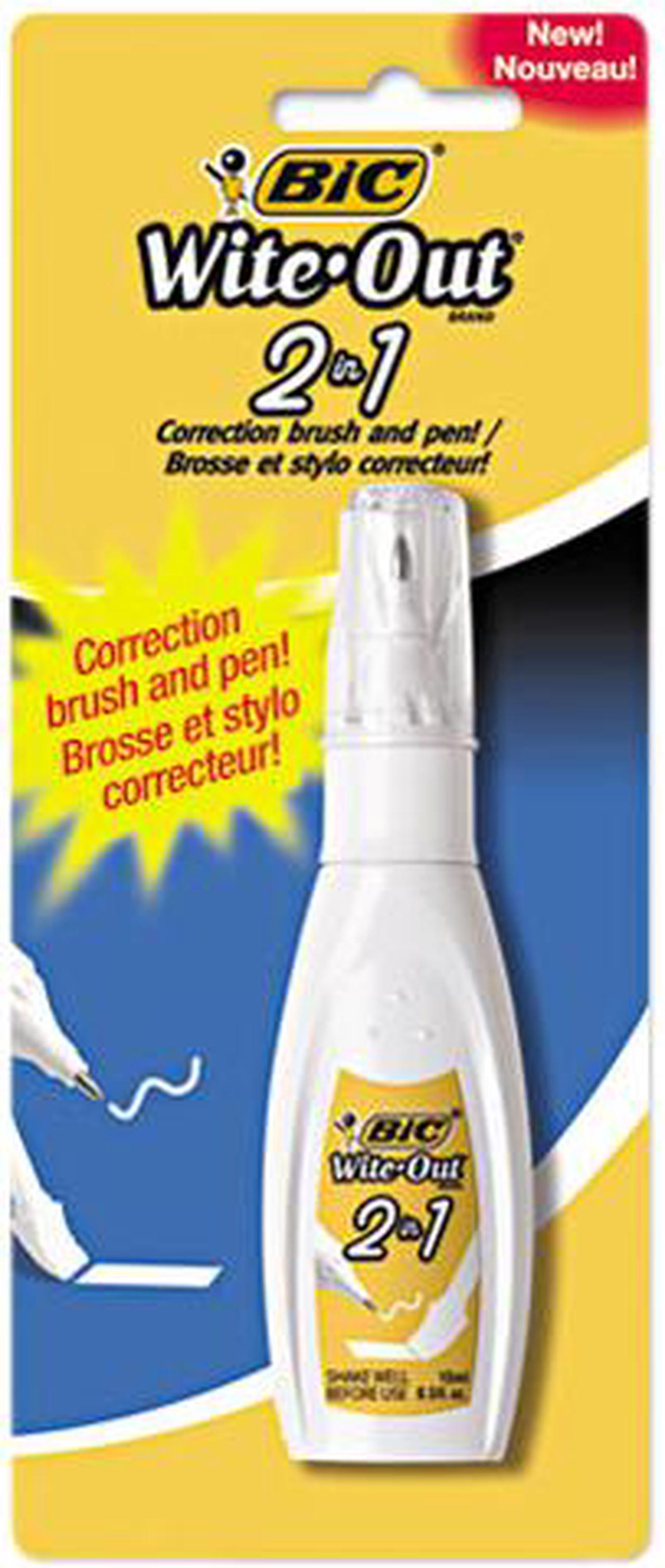 Main image of Bic Wite-Out 2 in 1 Correction Fluid 15 ml Bottle White WOPFP11