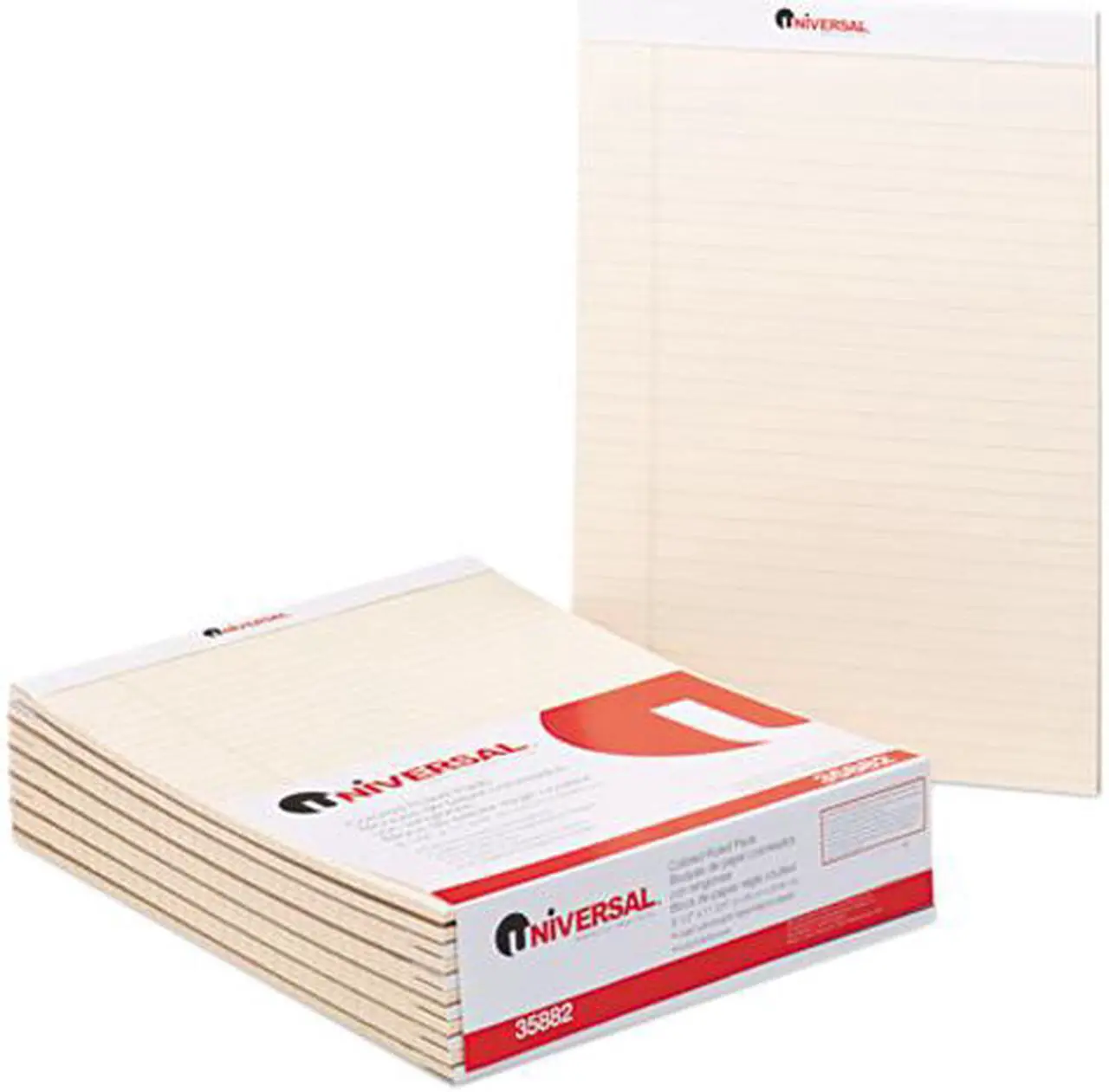 Main image of UNIVERSAL Colored Perforated Note Pads 8 1/2 x 11 Ivory 50 Sheet Dozen 35882