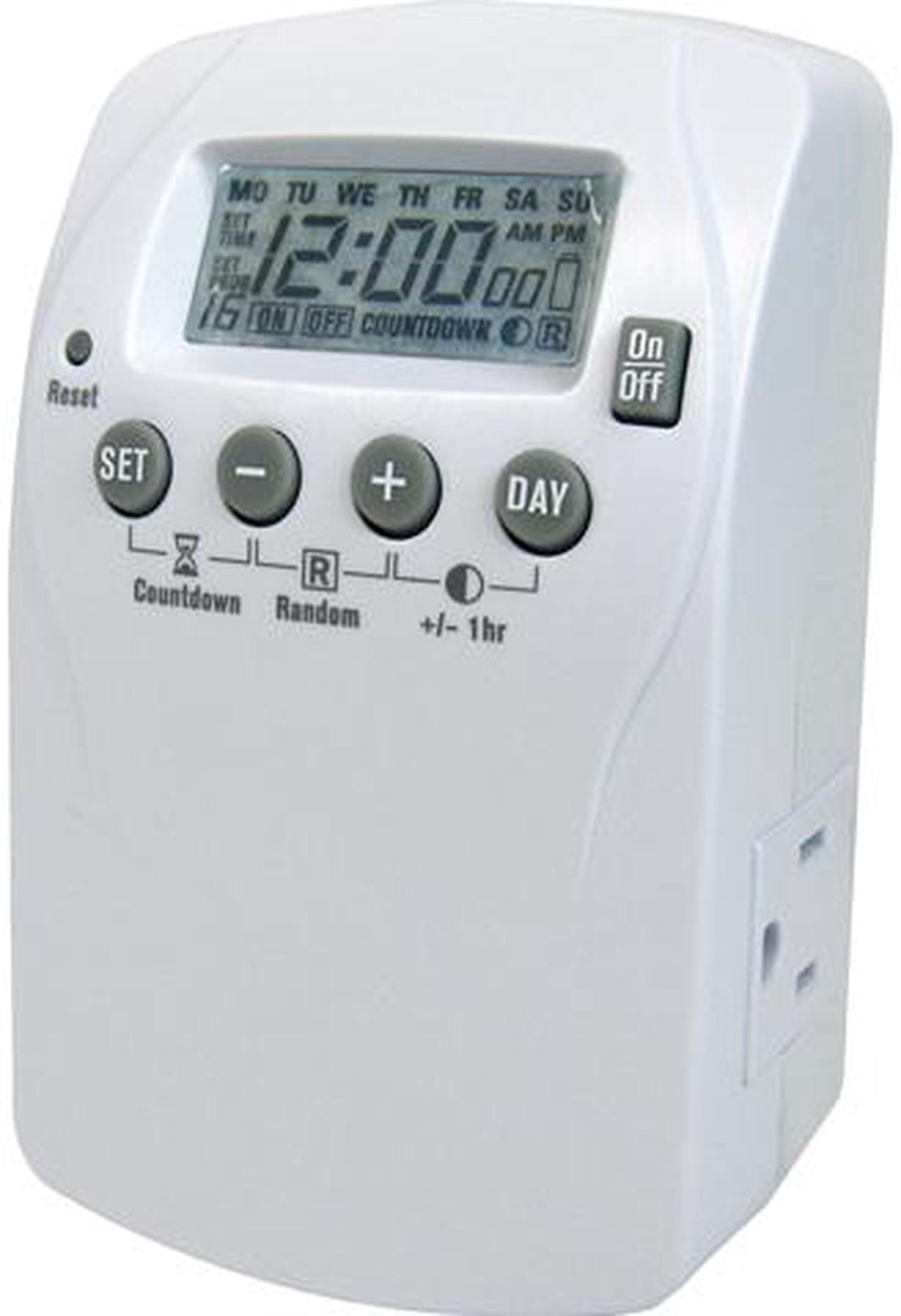Main image of TMR 1hp 7Day DIG LCD WHT 2 OUT POWER ZONE Drop Lights TNDHD002 White