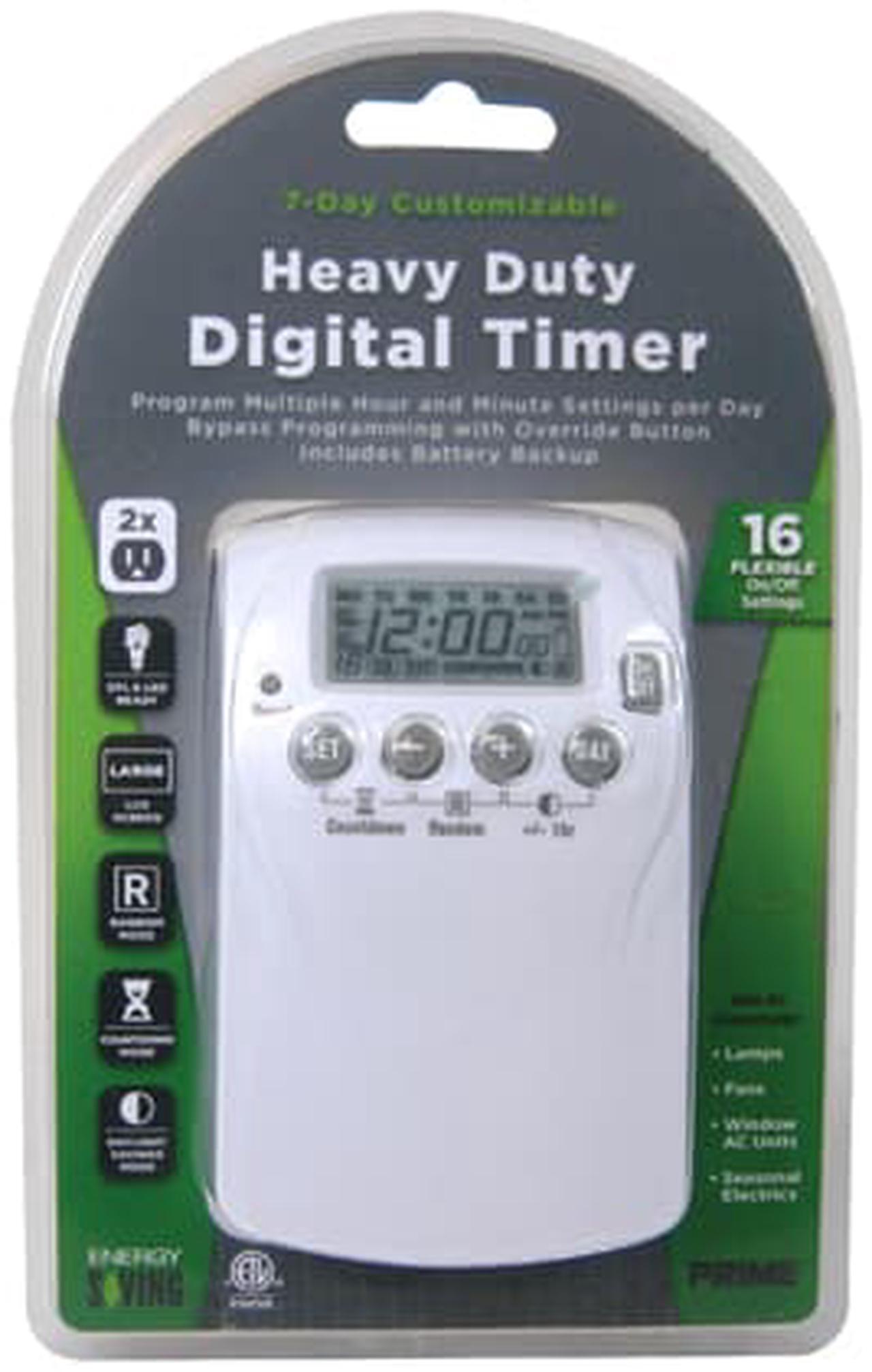 Alt view image 2 of 2 - TMR 1hp 7Day DIG LCD WHT 2 OUT POWER ZONE Drop Lights TNDHD002 White