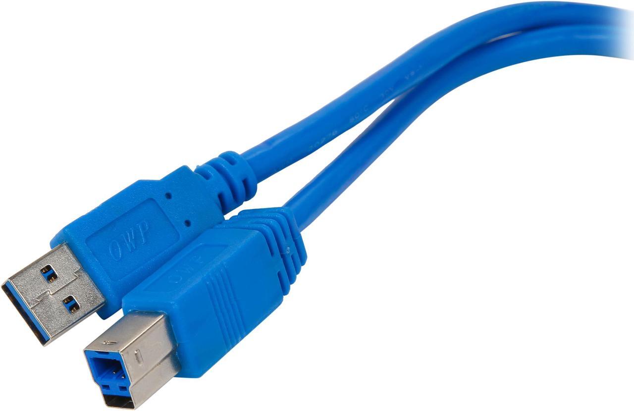 Main image of NEXIN USB 3.0 A Male to B Male 5 Feet - USB 3 Cable, USB 3.0 A to B Cable  (USB30-5-AB)