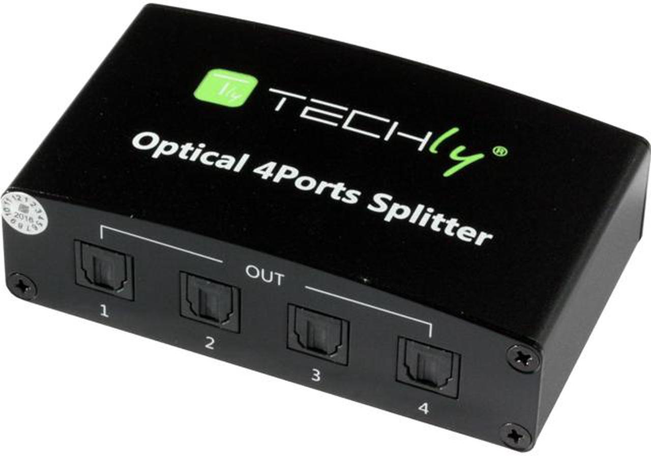 Techly IDATA TOS-SP4 Digital Audio Splitter 4 Toslink Ports