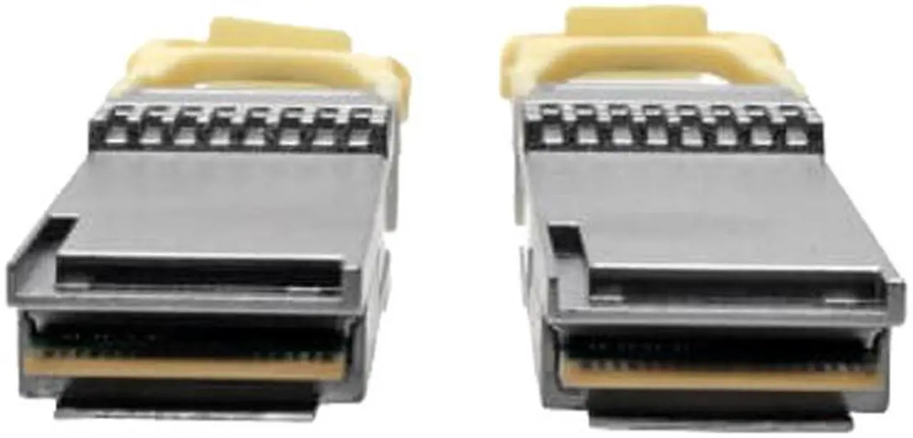 Alt view image 3 of 4 - TRIPP LITE N28H-01M-AQ 3.30 ft. Aqua QSFP28 to QSFP28 Active Optical Cable - 100GbE, AOC, M/M, Aqua, 1m (3 ft.)