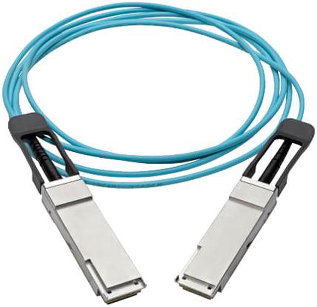 Alt view image 2 of 4 - TRIPP LITE N28F-01M-AQ 3.28 ft. Aqua QSFP+ to QSFP+ Active Optical Cable - 40Gb, AOC, M/M, Aqua, 1m (3 ft.)