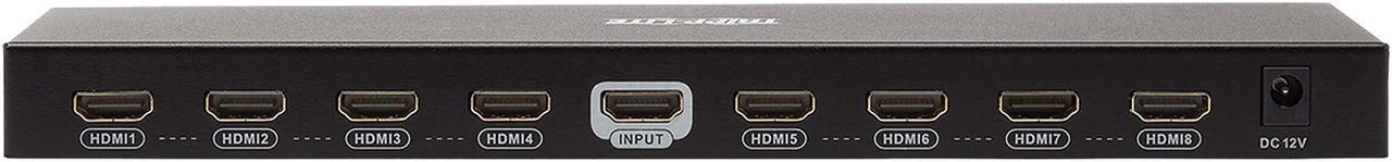 Alt view image 2 of 4 - Tripp Lite B118-008E-UHD-2 8-Port HDMI Splitter - HDMI 2.0, 4K x 2K @ 60 Hz, HDCP 2.2, EDID Management