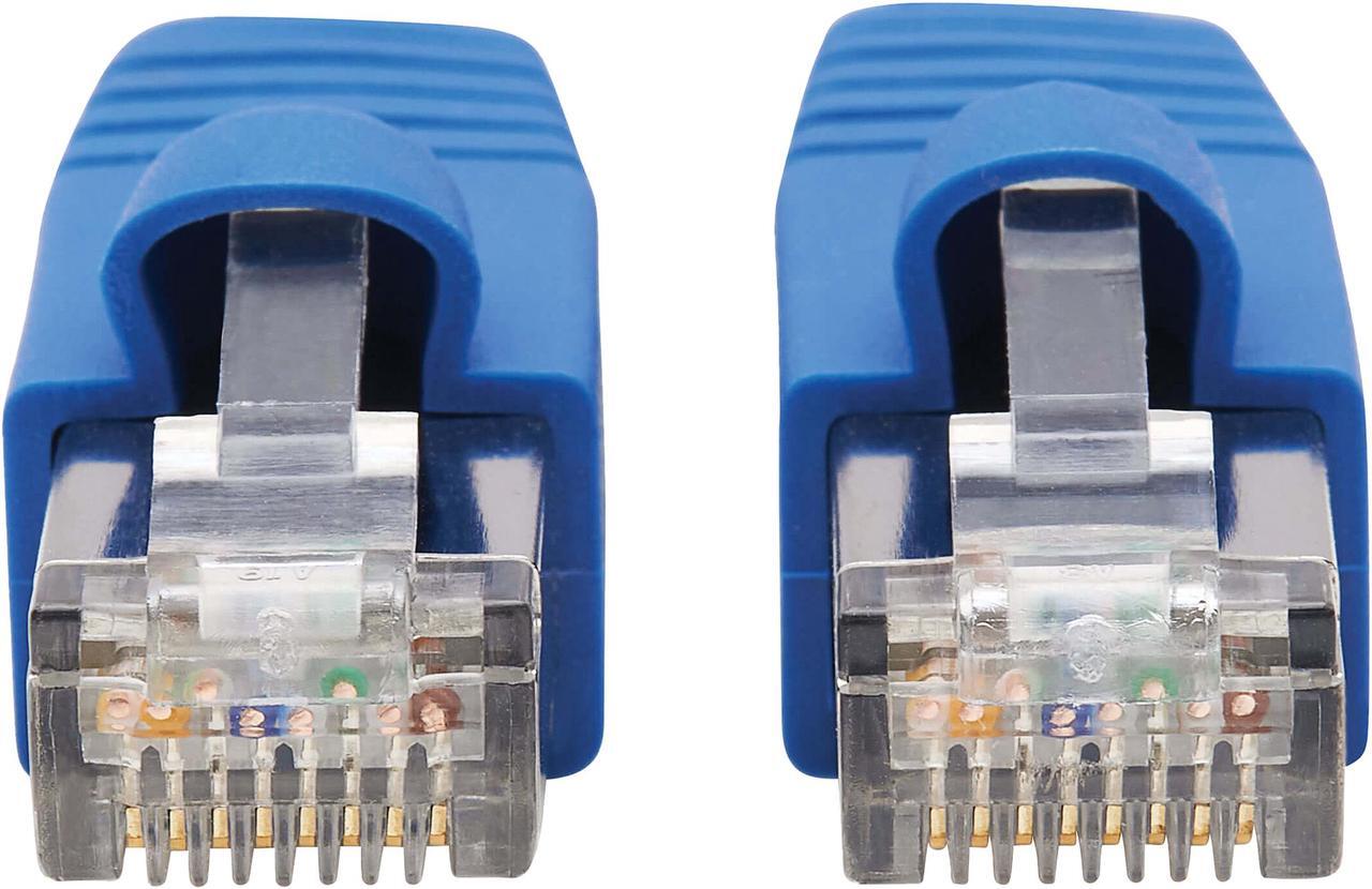 Alt view image 3 of 4 - Tripp Lite Cat6a 10G-Certified Snagless F/UTP Network Patch Cable (RJ45 M/M), PoE, CMR-LP, Blue, 30 ft. (N261P-030-BL)