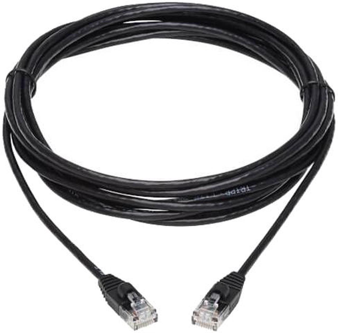 Main image of TRIPP LITE N261-S15-BK 15 ft. Cat 6A Black 10G Snagless Molded Slim UTP Ethernet Cable (RJ45 M/M)
