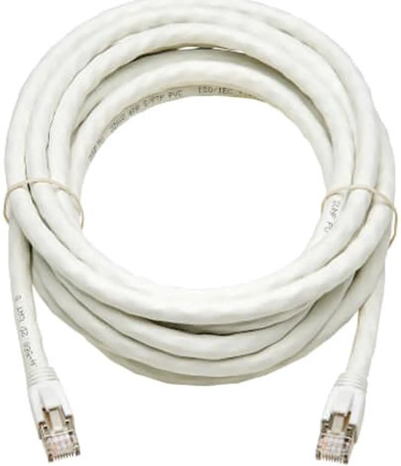 Main image of TRIPP LITE N272-015-WH 15 ft. Cat 8 White Shielded 25G/40G Certified Snagless Shielded S/FTP Ethernet Cable (RJ45 M/M), PoE