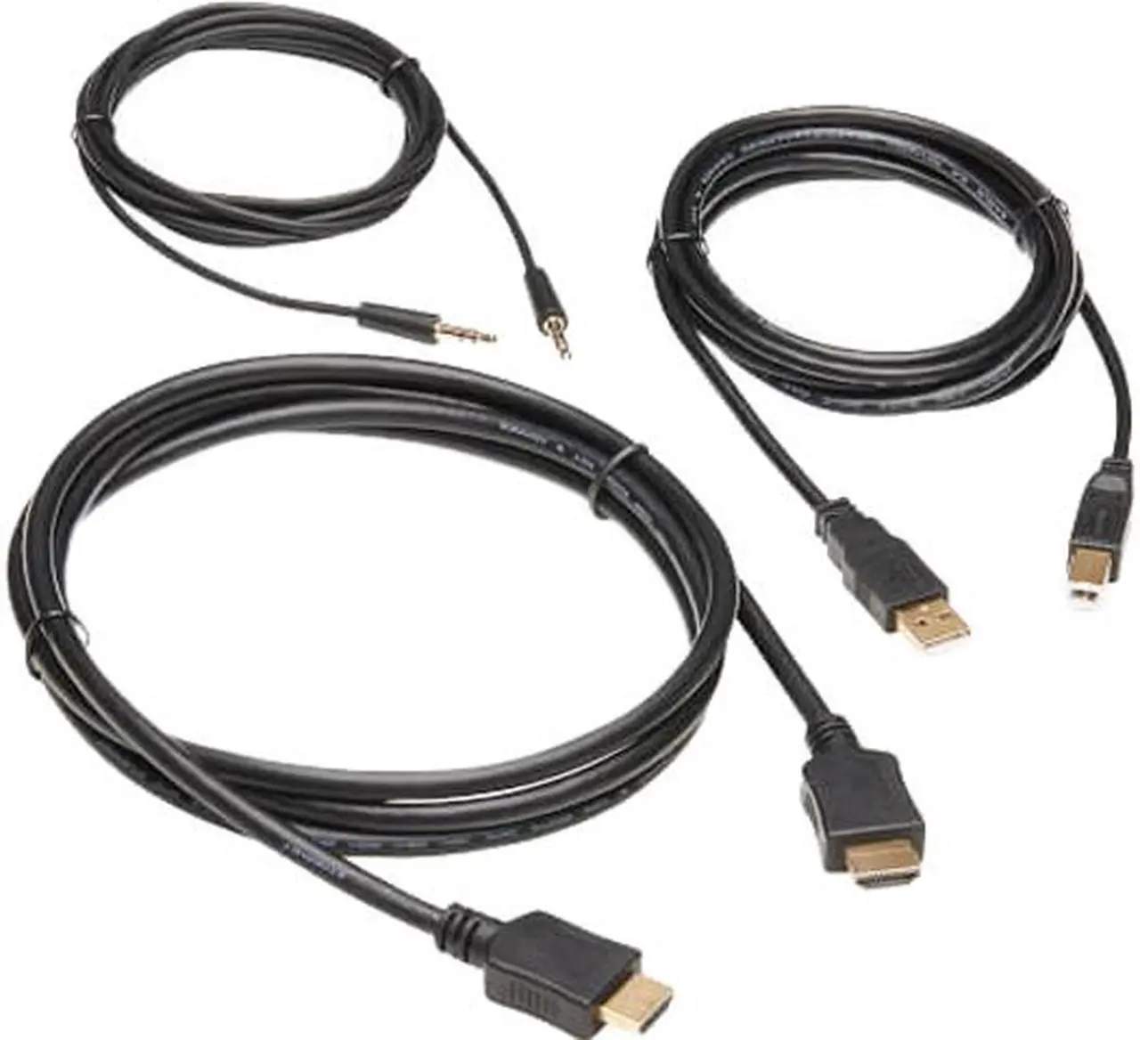 Main image of TRIPP LITE 6 ft. HDMI KVM Cable Kit - 4K HDMI, USB 2.0, 3.5 mm Audio (M/M), Black P782-006-HA