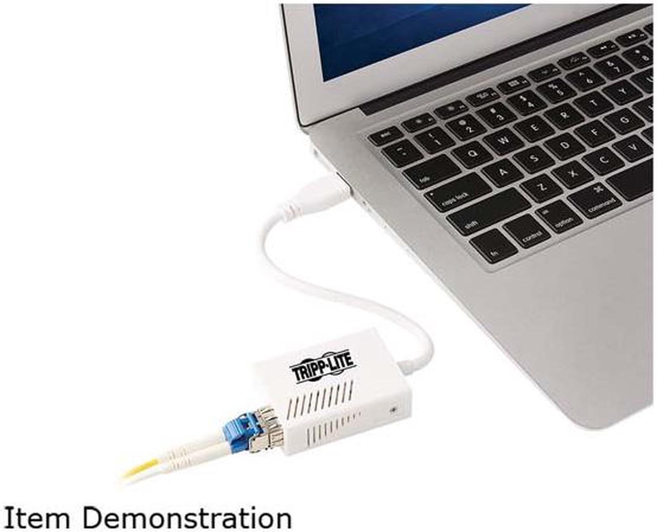 Alt view image 6 of 6 - Tripp Lite U236-SMF-LC USB 2.0 Ethernet Adapter - 10/100 Mbps, 100Base-FX, LC, Singlemode Fiber, White