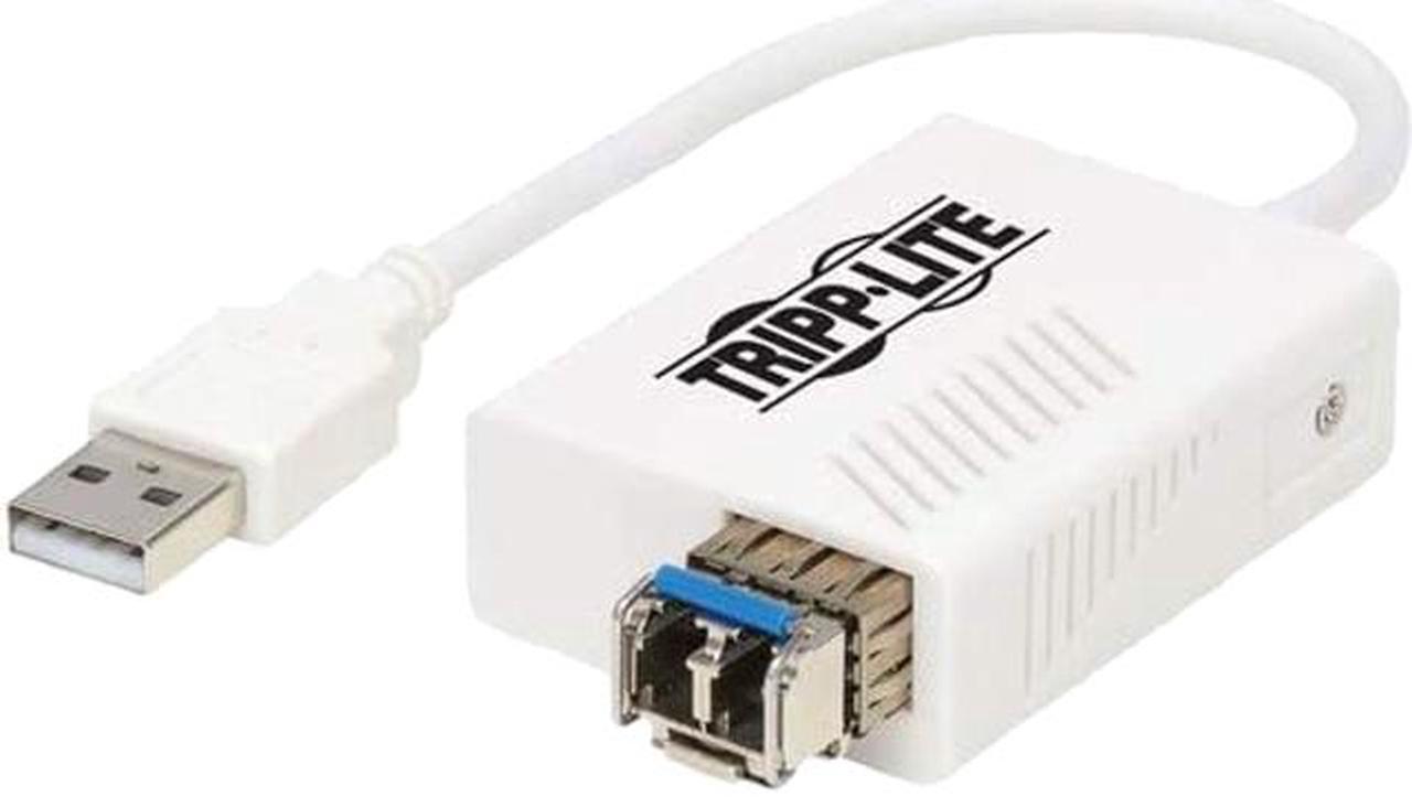 Main image of Tripp Lite U236-SMF-LC USB 2.0 Ethernet Adapter - 10/100 Mbps, 100Base-FX, LC, Singlemode Fiber, White