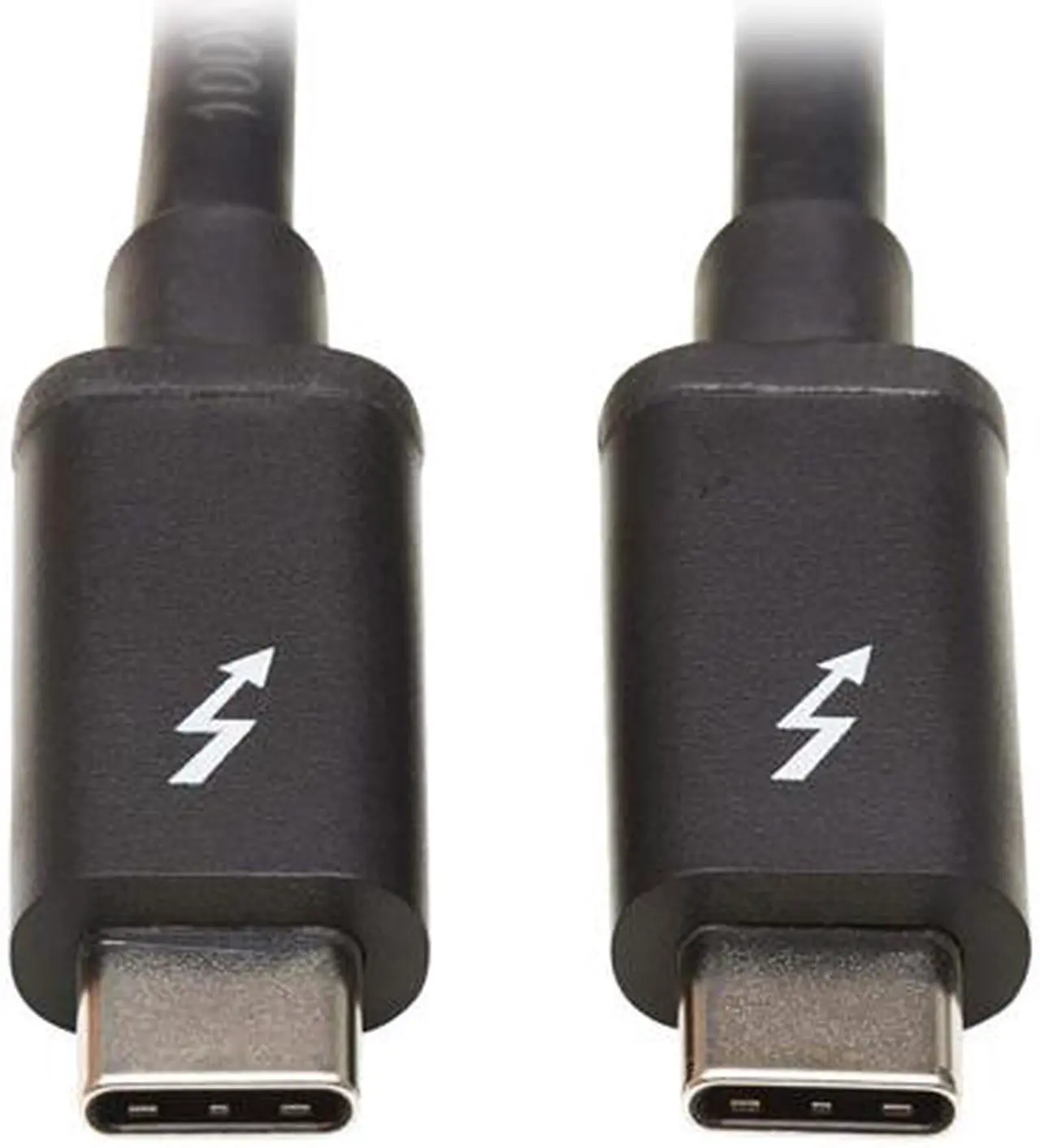 Alt view image 3 of 5 - Tripp Lite Model MTB3-01M-5A-B Thunderbolt 3 Passive Cable - 20 Gbps, 5A 100W Power Delivery, 4K/60 Hz, 1m (3.3 ft.), Black Male to Male