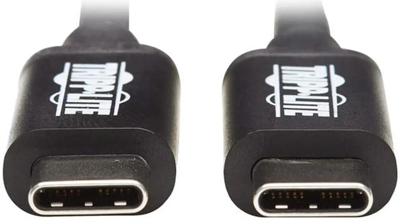 Alt view image 4 of 5 - Tripp Lite Model MTB3-01M-5A-B Thunderbolt 3 Passive Cable - 20 Gbps, 5A 100W Power Delivery, 4K/60 Hz, 1m (3.3 ft.), Black Male to Male