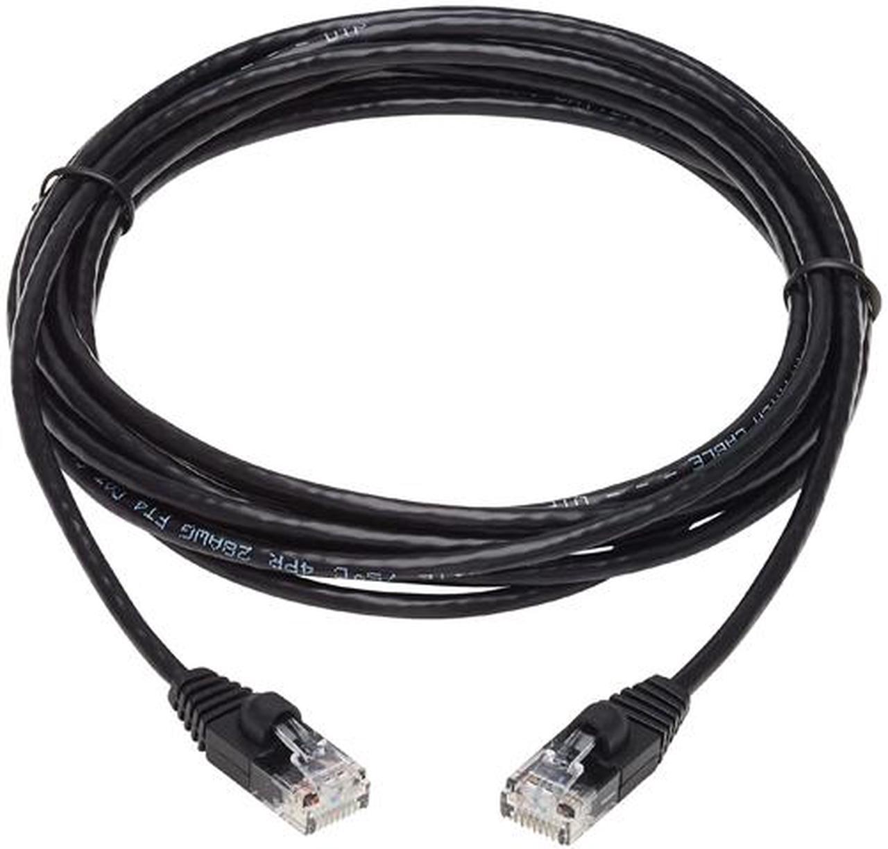 TRIPP LITE N261-S10-BK 10 ft. Cat 6A Black 10G Snagless Molded Slim UTP Ethernet Cable (RJ45 M/M)