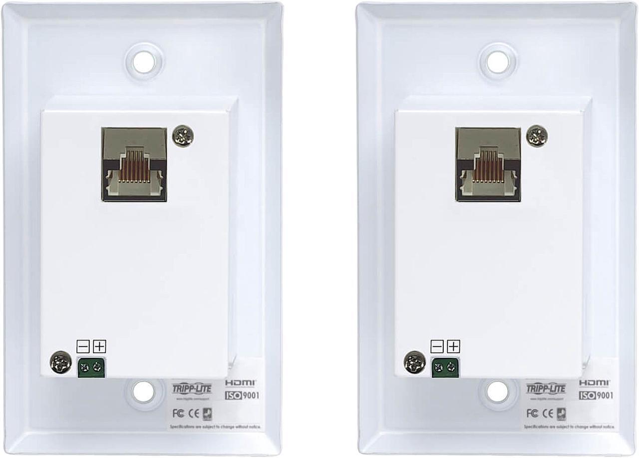 Alt view image 2 of 4 - Tripp Lite B127A-1A1-FHFH HDMI over Cat6 Extender Kit, Wallplate, 4K 60Hz, 4:4:4, IR, PoC, HDR, HDCP 2.2, 230 ft., TAA