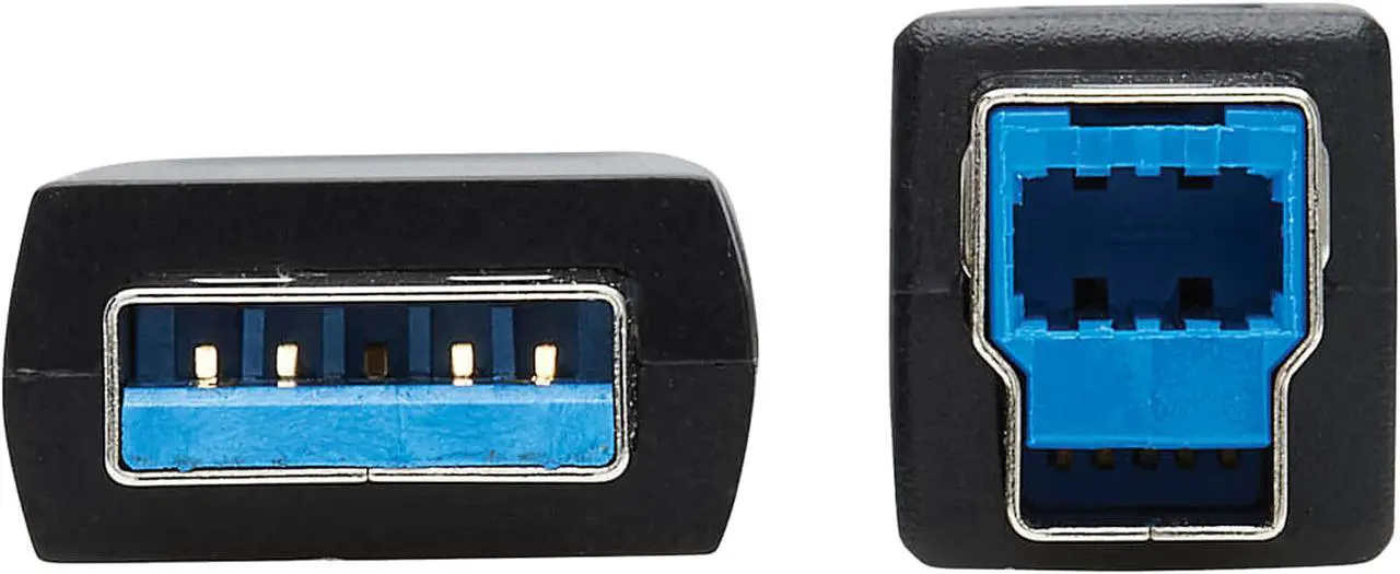 Alt view image 3 of 6 - Tripp Lite U328F-15M Black USB 3.2 Gen 1 Plenum-Rated Fiber Active Optical Cable (AOC) - A/B M/M, 15 m