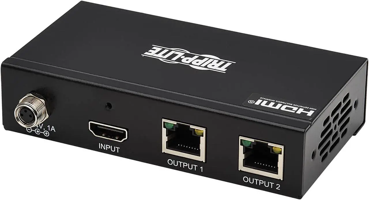 Alt view image 6 of 9 - HDMI Over Cat6 Extender Kit Splitter/2x Pigtail Receivers 4K PoC