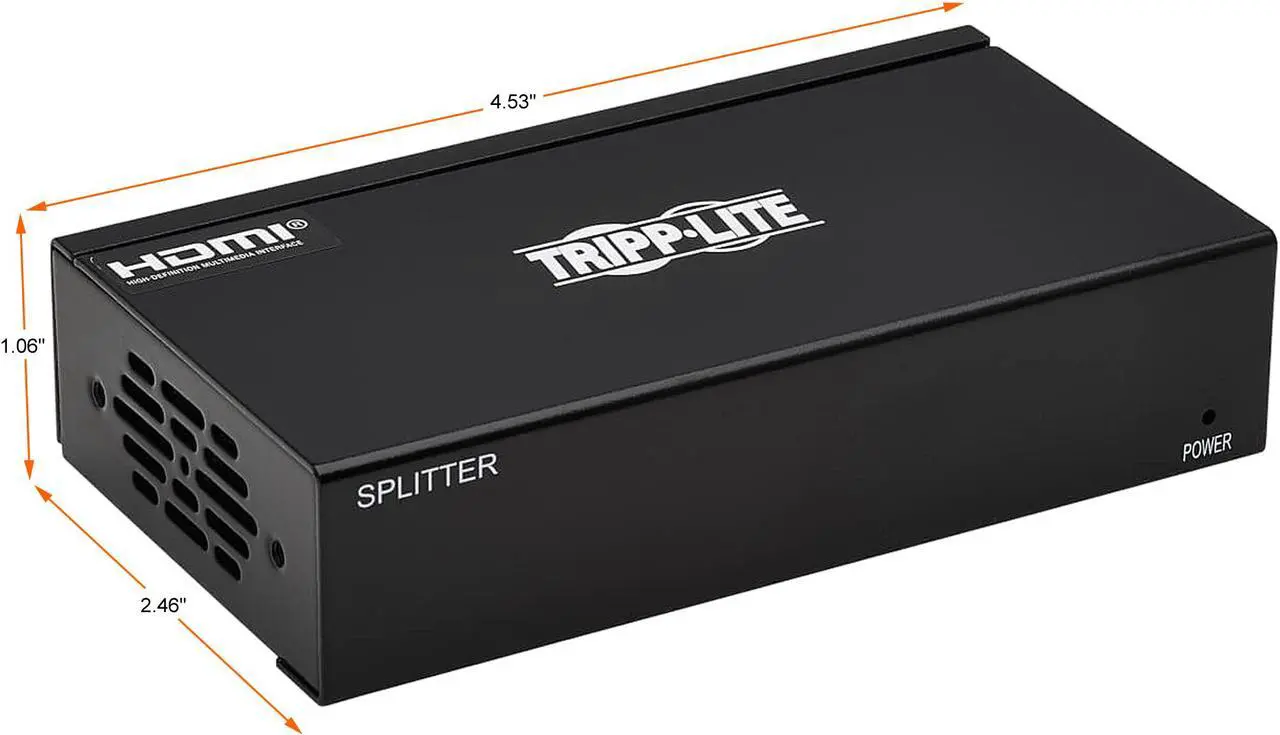 Alt view image 3 of 9 - HDMI Over Cat6 Extender Kit Splitter/2x Pigtail Receivers 4K PoC