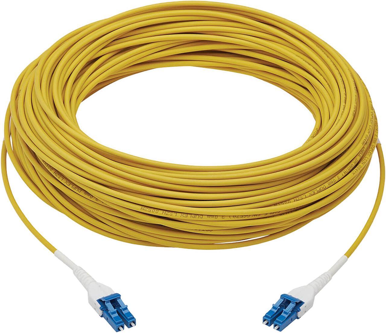Alt view image 2 of 4 - Fiber Cable 100G SMF Duplex 9/125 OS2 LC/LC Armored Yellow 100M