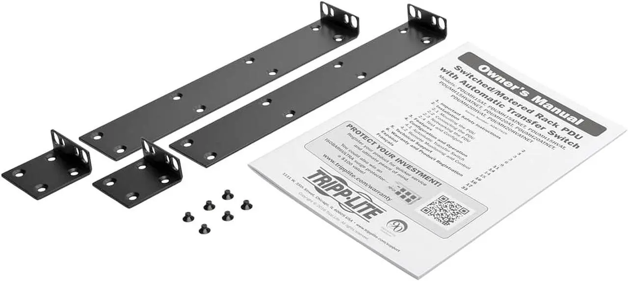 Alt view image 7 of 7 - Tripp Lite PDU ATS / Monitored 120V 1.92kW 20A 16 5-15/20R Dual L5-20P 1URM