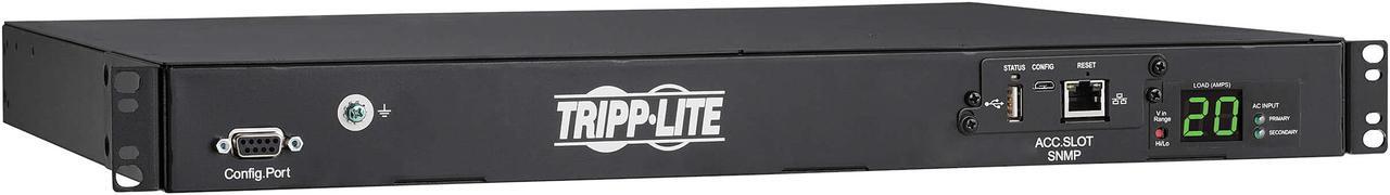 Main image of Tripp Lite PDUMNH20HVAT1 Auto-Transfer Switch; Metered; Monitored 200; 208; 220; 230; 240 20A 12 ft PDU ATS/Metered 200-240V 8 C13 2 C19 Dual C20 Network Card 1URM