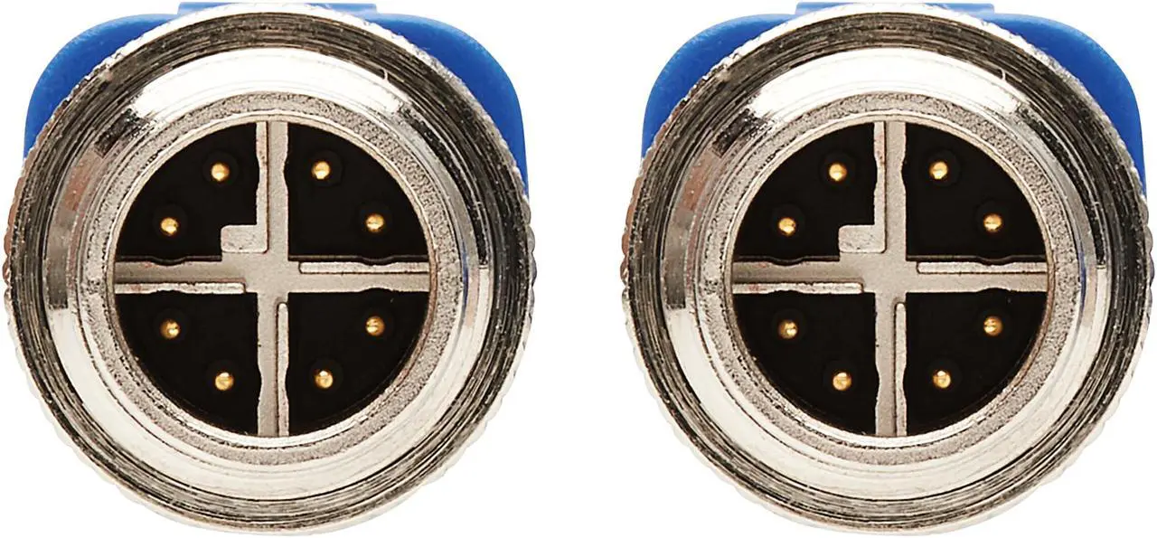 Alt view image 3 of 4 - TRIPP LITE Ethernet Cable M12 X-Code Cat6 1G UTP CMR-LP PoE M/M Blue 3M