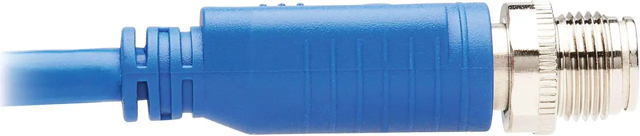 Alt view image 4 of 4 - TRIPP LITE Ethernet Cable M12 X-Code Cat6 1G UTP CMR-LP PoE M/M Blue 3M