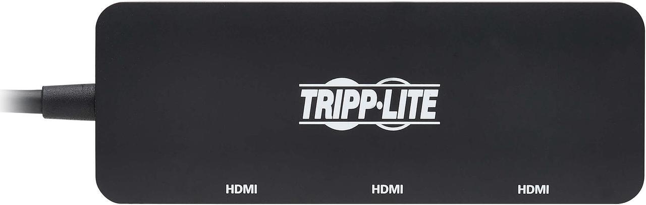 Alt view image 3 of 8 - Tripp Lite USB C Adapter Triple Display 4K60Hz HDMI HDR 4:4:4 HDCP2.2 Black