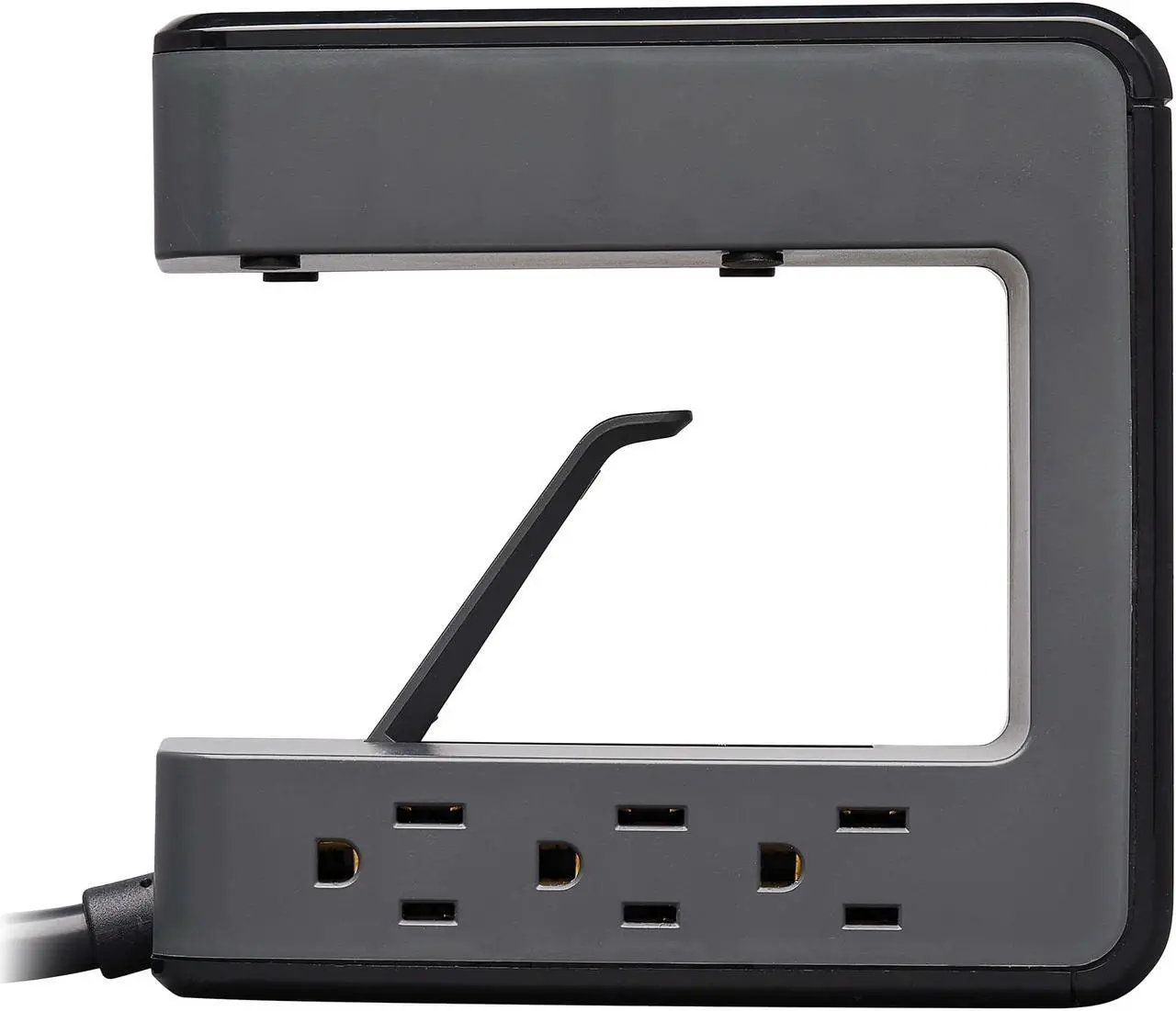 Alt view image 4 of 8 - TRIPP LITE Safe-IT Clamp Surge Protector 6Outlet 5-15R 3 USB Ports 8ft Cord