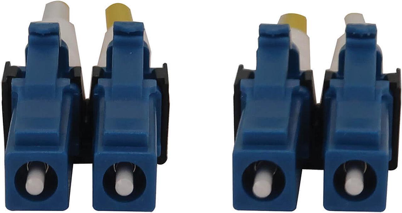 Alt view image 3 of 4 - Tripp Lite Switchable Fiber Patch Cable, Single Mode Duplex, LC to LC, 9/125 OS2, 400 GbE, Yellow, LSZH Jacket, 4 Meters / 13.1 Feet (N370X-04M)