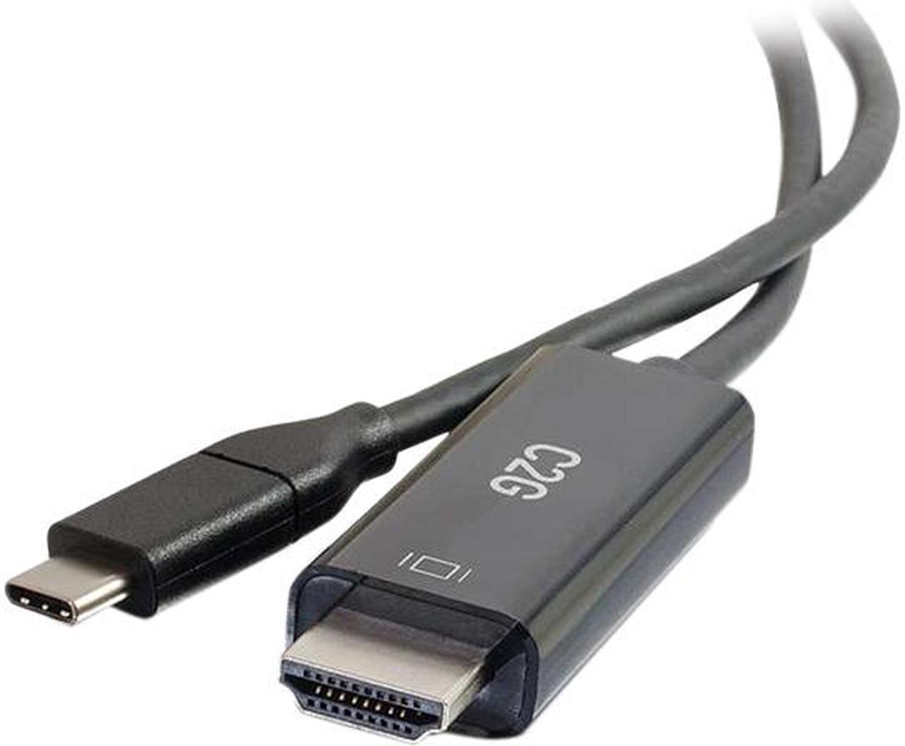 C2G 26888 USB-C to 4K UHD HDMI (60Hz) Audio/Video Adapter Cable, Black (3 Feet, 0.91 Meters)