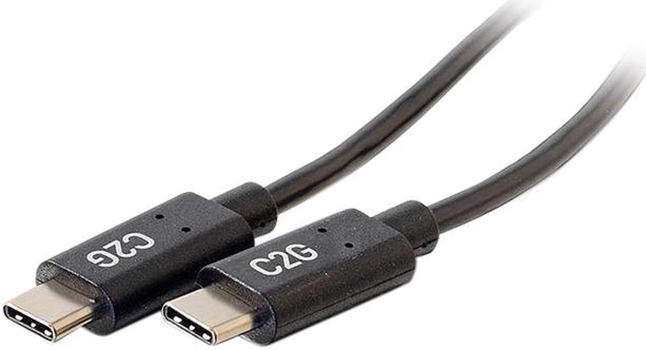 C2G 28826 USB-C Cable - USB-C 2.0 Male to Male Cable (3A Charging) (6 Feet, 1.82 Meters)