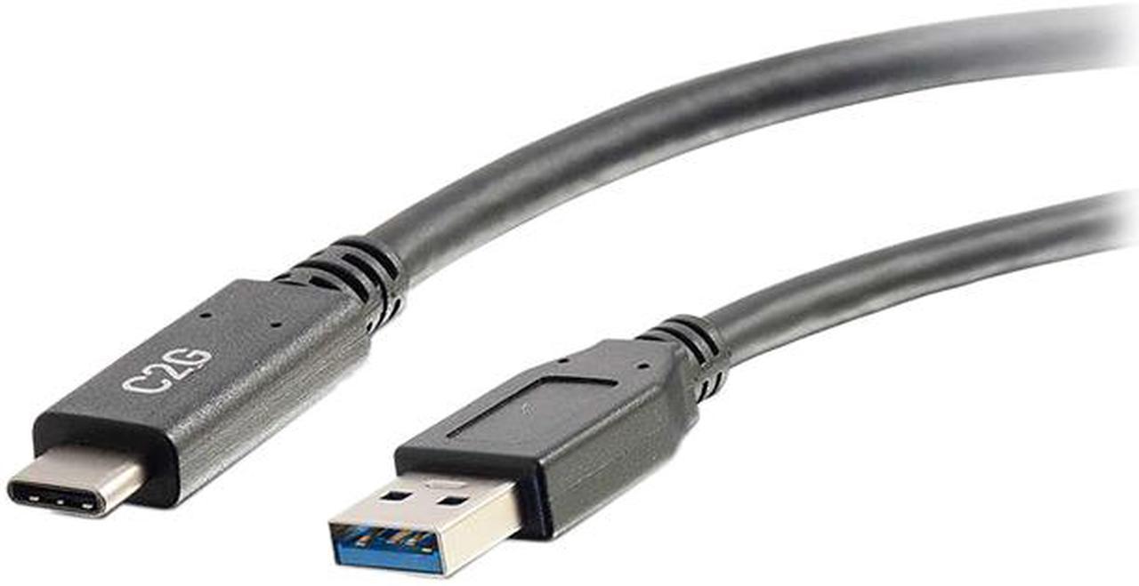 C2G 28832 USB 3.0 USB-C to USB-A Cable M/M, Black (USB IF Certified) (6 Feet, 1.82 Meters)