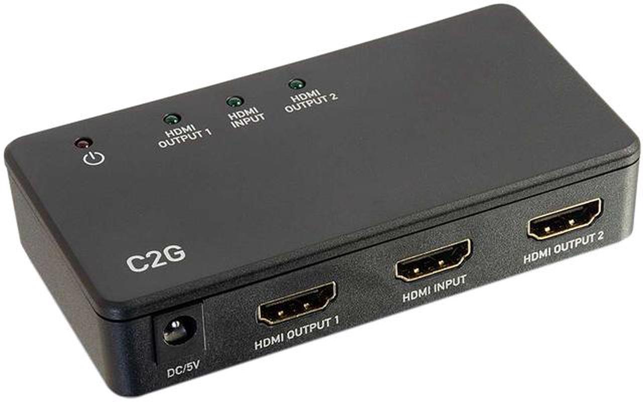 Main image of C2G 41057 2-Port 4K UHD HDMI Splitter, Black