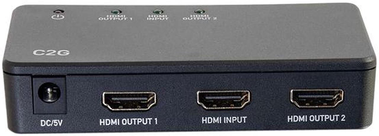 Alt view image 2 of 4 - C2G 41057 2-Port 4K UHD HDMI Splitter, Black