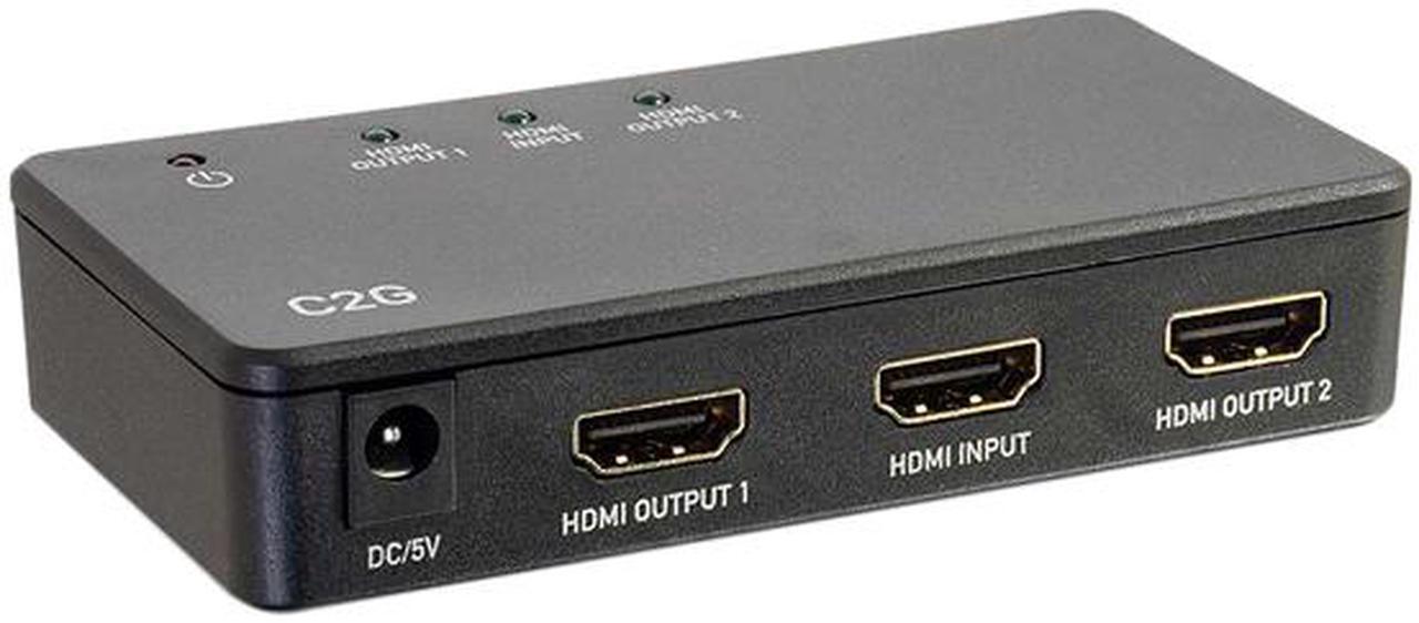 Alt view image 3 of 4 - C2G 41057 2-Port 4K UHD HDMI Splitter, Black
