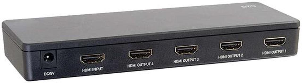 Alt view image 2 of 4 - C2G 41058 4-Port 4K UHD HDMI Splitter, Black