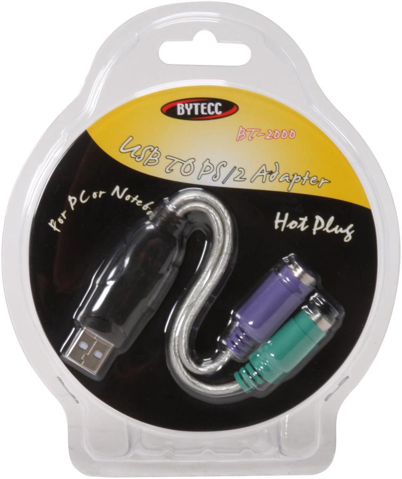 Alt view image 3 of 3 - BYTECC BT-2000 USB (Male) to PS2 (Female) Adapter