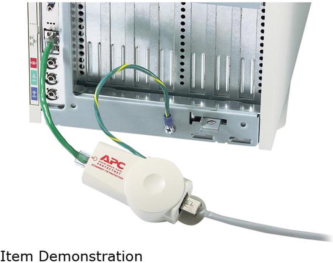 Alt view image 2 of 2 - APC PNET1GB 1 Outlet ProtectNet Standalone Surge Protector