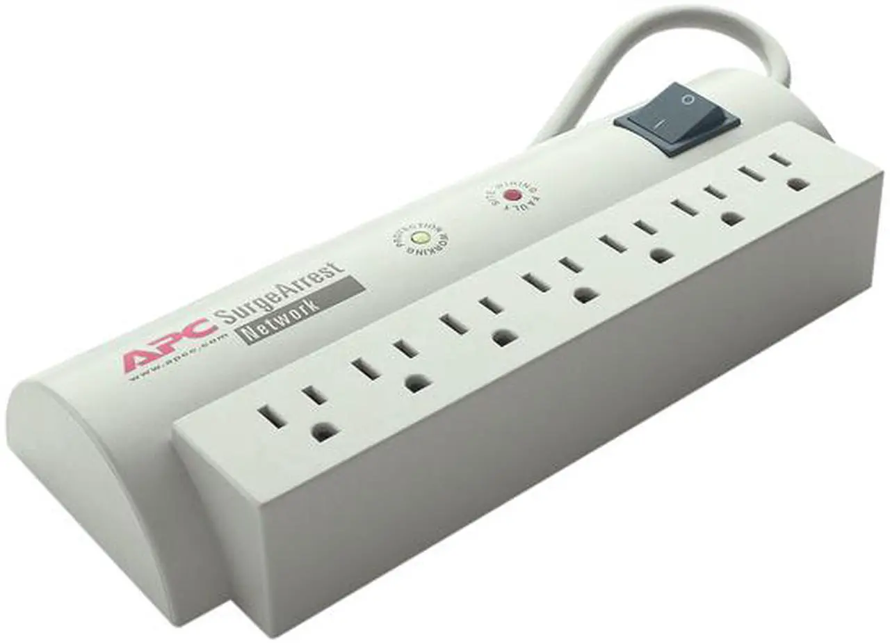 Alt view image 2 of 2 - APC NET7 6' 7 Outlets 1680 joule Network SurgeArrest