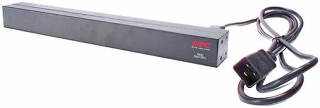 APC Rack Mount PDU, Basic 200V-230V/16A, (12) Outlets, 1U Horizontal Rackmount (AP9565)