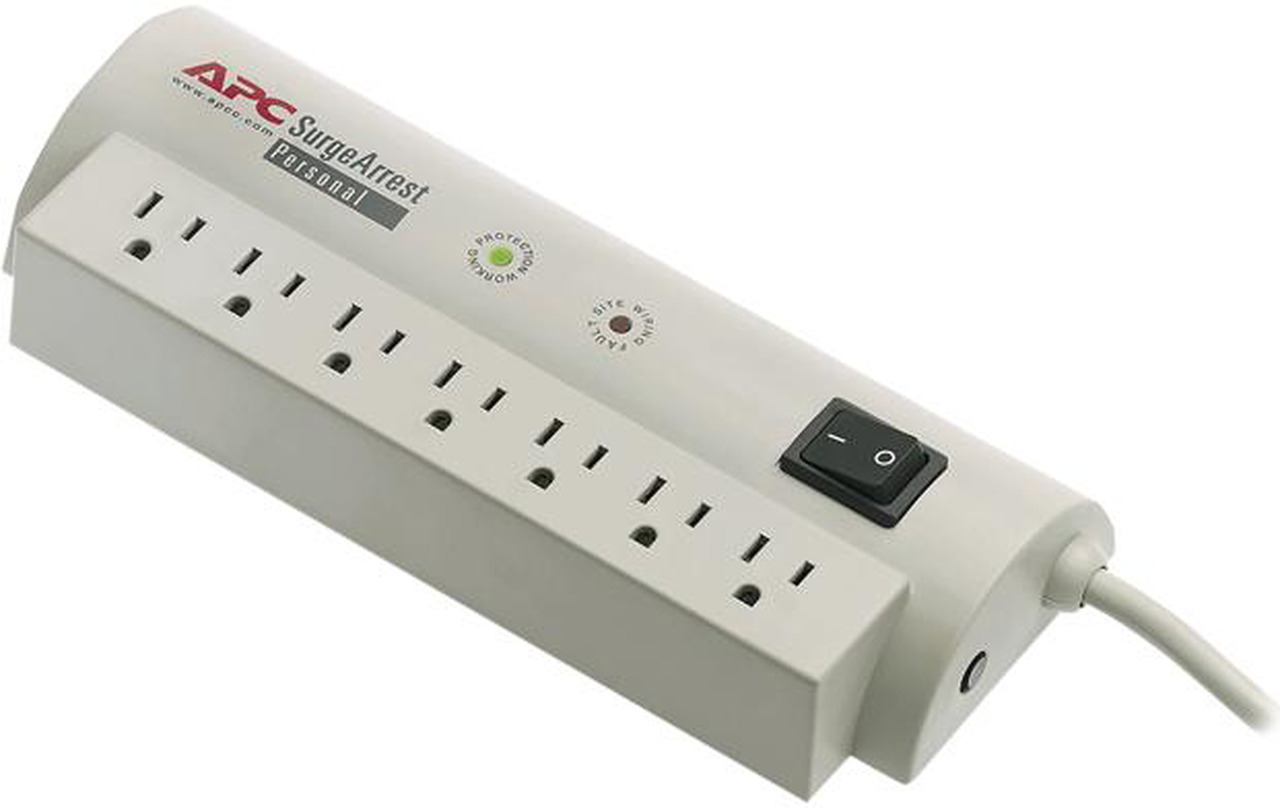 Per7 APC PER7-LM 6.0 Feet 7 Outlets 240 Joules PERSONAL SURGEARREST Latin ...