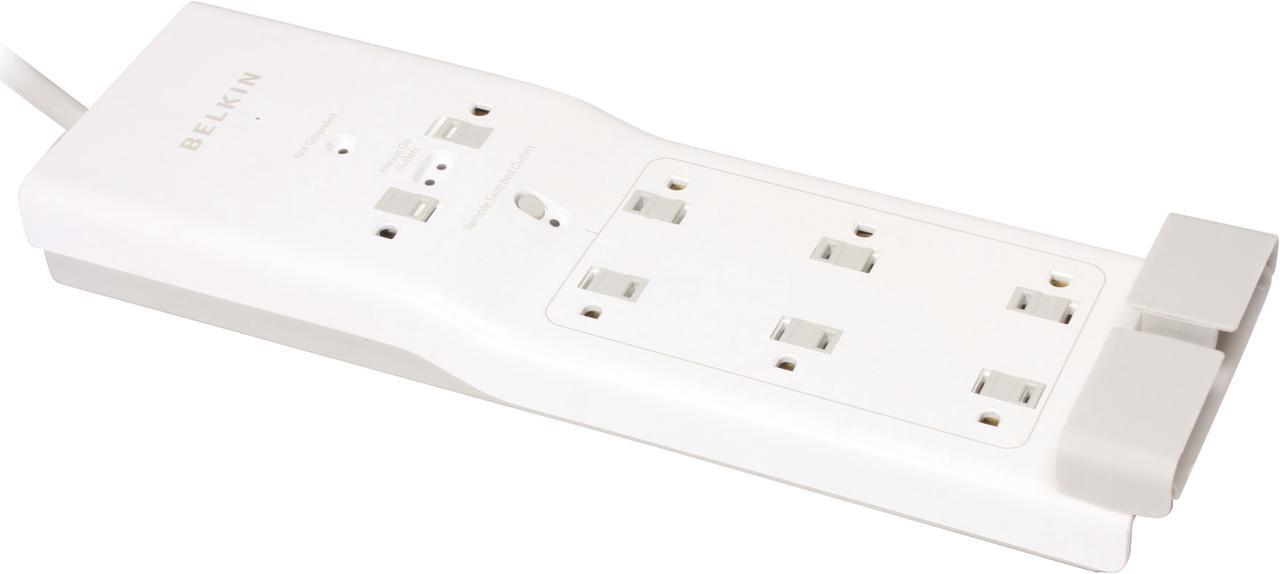 Alt view image 2 of 11 - BELKIN BG108000-04 Conserve Energy Saving 8-Outlet Surge Protector with Remote Switch