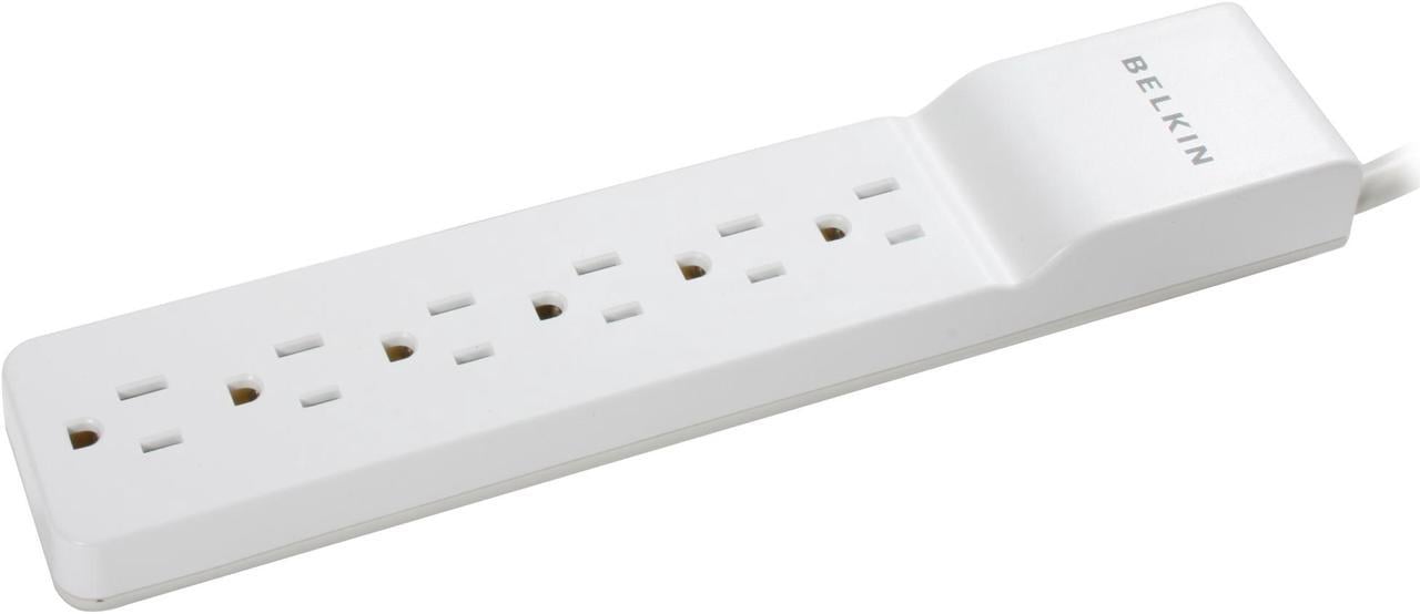 BELKIN BE106000-08R 8 Feet 6 Outlets 720 Joules Home / Office Surge Protector