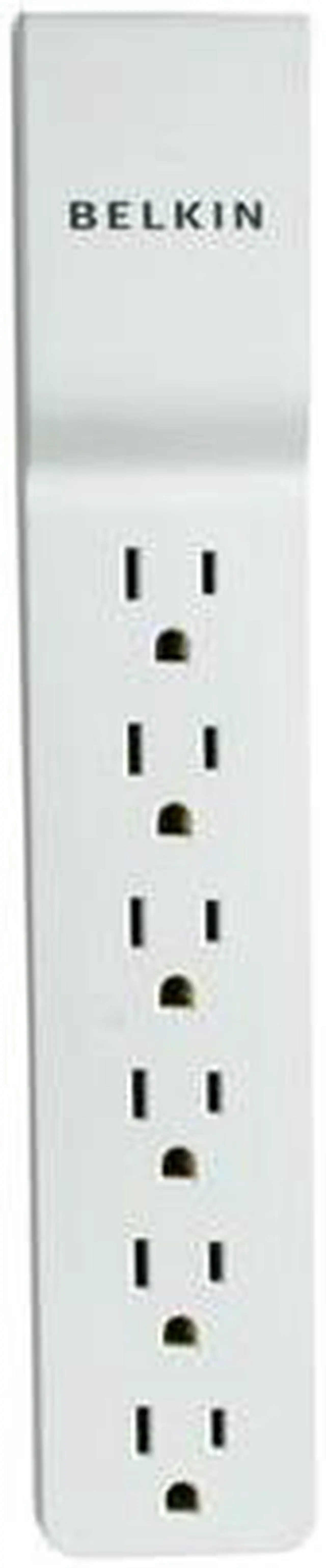 Alt view image 3 of 4 - BELKIN BE106000-2.5 2.5 feet 6 Outlets 555 joule Home/Office Surge Protector