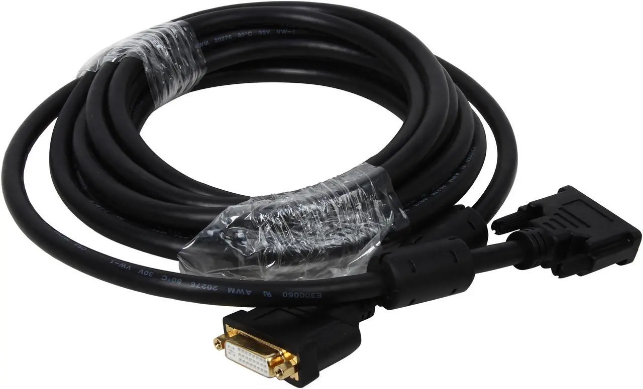 Alt view image 2 of 3 - Belkin F2E4142b15 Black Male to Female DVI To DVI Extension Cable