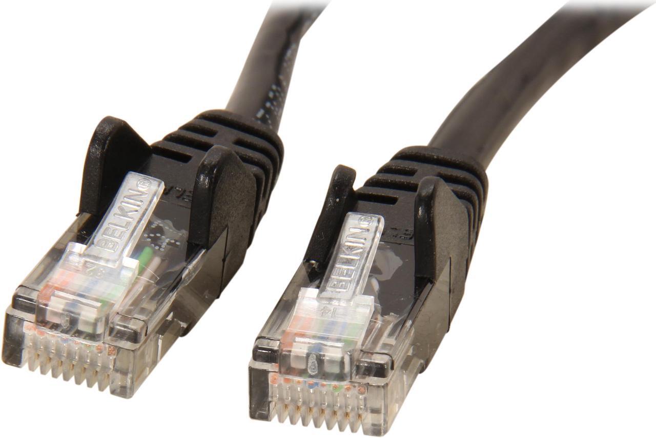 Main image of Belkin A3L791-05-BLK-S 5 ft. Cat 5E Black Patch Cable