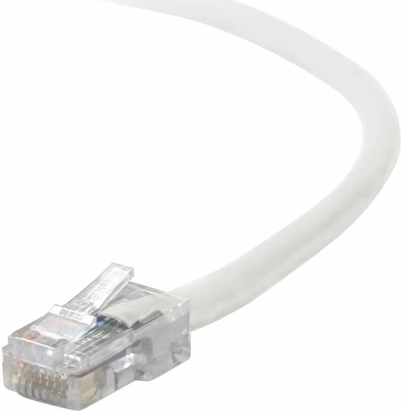 Main image of Belkin A3L791-01-WHT-S 1 ft. Cat 5E White CAT 5e RJ45 Patch Cable  White Snagless