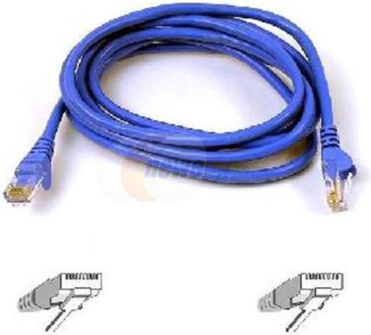 Alt view image 2 of 2 - Belkin A3L980-09-BLU-S 9 ft. Cat 6 Blue UTP RJ45M/RJ45M Snagless Patch Cable
