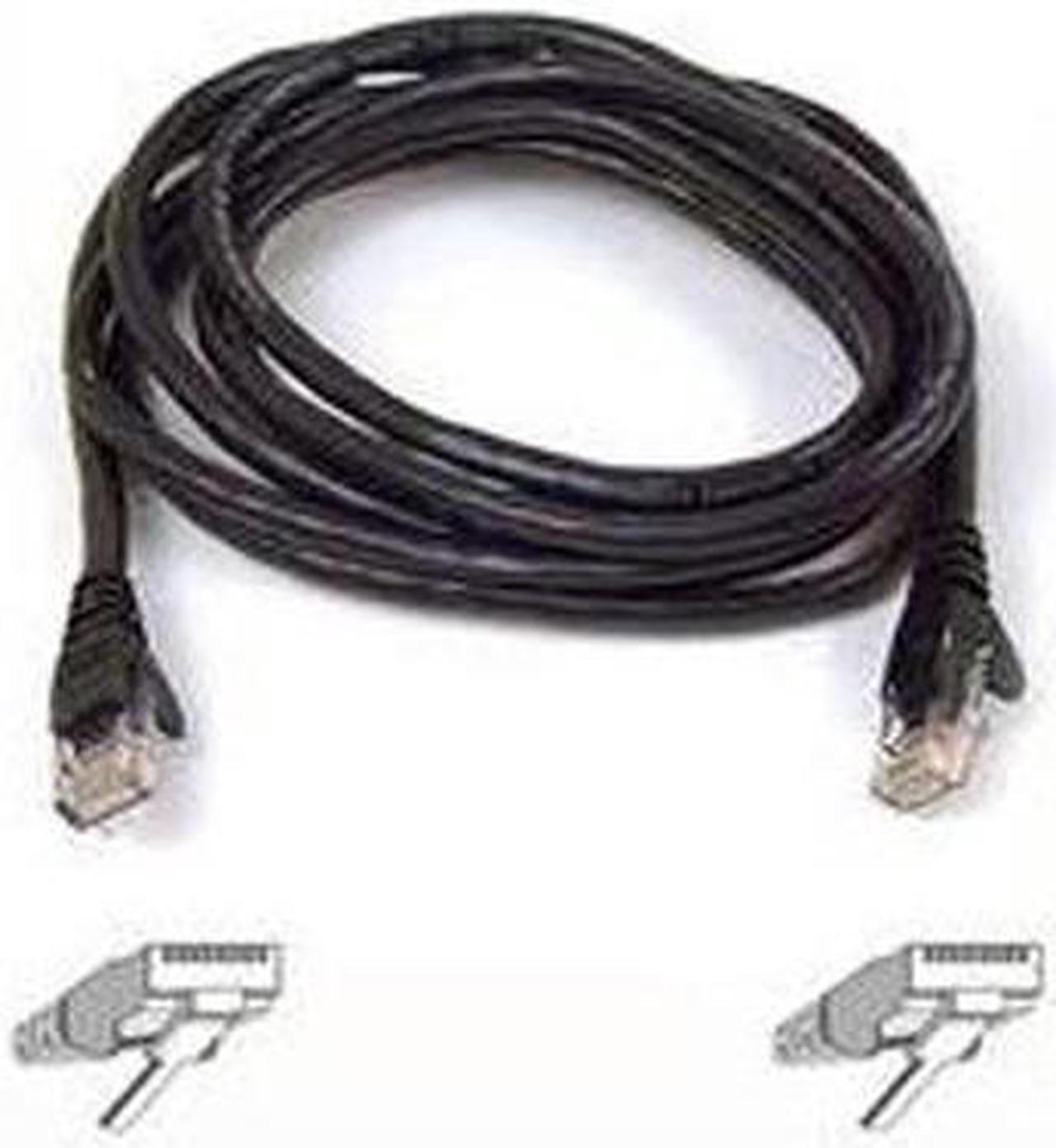 Alt view image 2 of 2 - Belkin A3L781-07-BLK 7 ft. Cat 5E Black RJ45M/RJ45M Snagless Patch Cable
